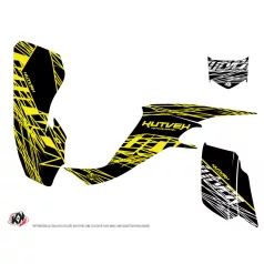   Karosszéria védő dekor matrica készlet Quad KAWASAKI Eraser fluo Sárga Széria