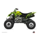 Karosszéria védő dekor matrica készlet Quad KAWASAKI Stage Zöld Széria