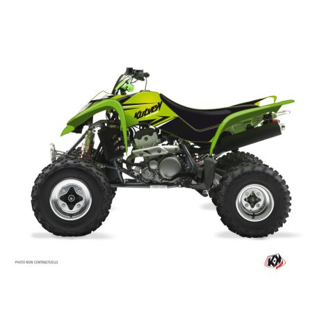Karosszéria védő dekor matrica készlet Quad KAWASAKI Stage Zöld Széria