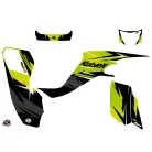 Karosszéria védő dekor matrica készlet Quad KAWASAKI Stage Zöld Széria