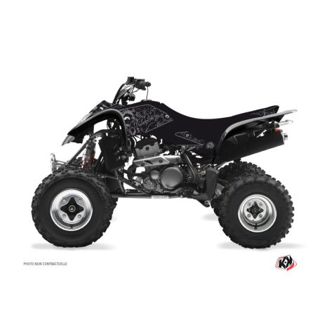 Karosszéria védő dekor matrica készlet Quad KAWASAKI Zombies dark Fekete Széria