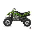 Karosszéria védő dekor matrica készlet Quad KAWASAKI Predator Fekete/Zöld Széria