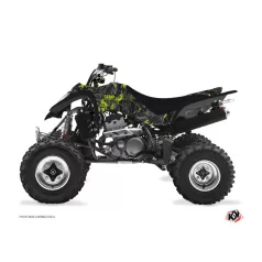   Karosszéria védő dekor matrica készlet Quad KAWASAKI Camo Fekete/Zöld Széria