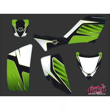 Karosszéria védő dekor matrica készlet Quad KAWASAKI Factory Széria