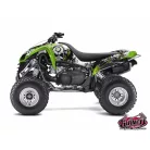 Karosszéria védő dekor matrica készlet Quad KAWASAKI Trash Fekete/Zöld Széria