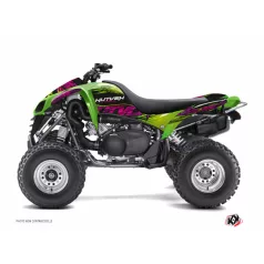   Karosszéria védő dekor matrica készlet Quad KAWASAKI Eraser Zöld Széria