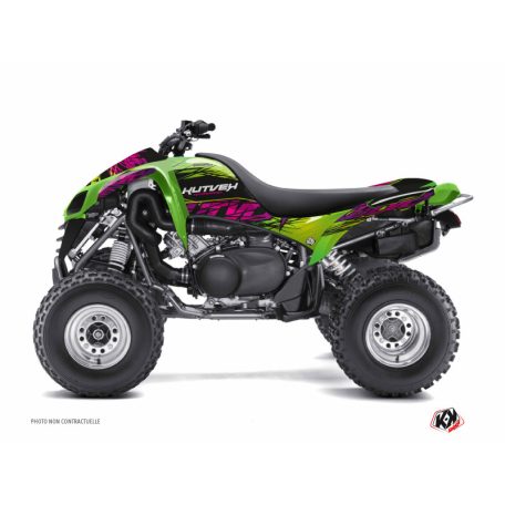 Karosszéria védő dekor matrica készlet Quad KAWASAKI Eraser Zöld Széria