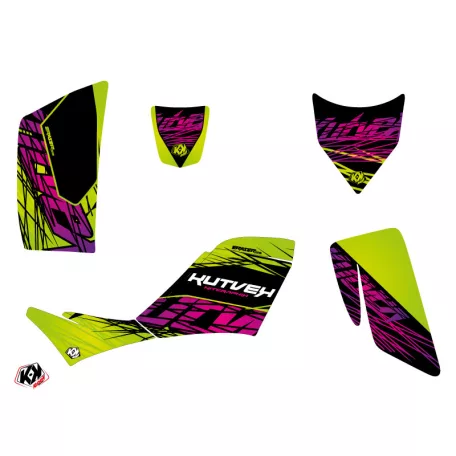Karosszéria védő dekor matrica készlet Quad KAWASAKI Eraser Zöld Széria