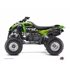   Karosszéria védő dekor matrica készlet Quad KAWASAKI Eraser Zöld/Fekete Széria