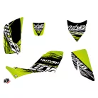 Karosszéria védő dekor matrica készlet Quad KAWASAKI Eraser Zöld/Fekete Széria
