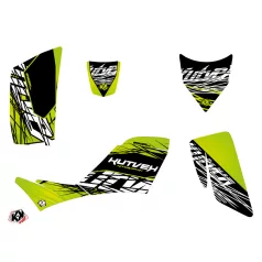   Karosszéria védő dekor matrica készlet Quad KAWASAKI Eraser Zöld/Fekete Széria