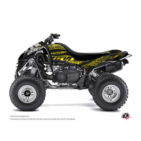 Karosszéria védő dekor matrica készlet Quad KAWASAKI Eraser fluo Sárga Széria