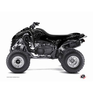   Karosszéria védő dekor matrica készlet Quad KAWASAKI Zombies dark Fekete Széria