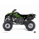 Karosszéria védő dekor matrica készlet Quad KAWASAKI Predator Fekete/Zöld Széria