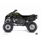 Karosszéria védő dekor matrica készlet Quad KAWASAKI Camo Fekete/Zöld Széria