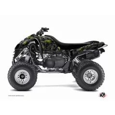   Karosszéria védő dekor matrica készlet Quad KAWASAKI Camo Fekete/Zöld Széria