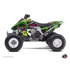   Karosszéria védő dekor matrica készlet Quad KAWASAKI Eraser Zöld Széria