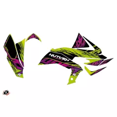   Karosszéria védő dekor matrica készlet Quad KAWASAKI Eraser Zöld Széria