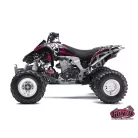Karosszéria védő dekor matrica készlet Quad KAWASAKI Trash Fekete/Rózsaszín Széria