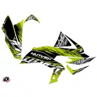 Karosszéria védő dekor matrica készlet Quad KAWASAKI Eraser Zöld/Fekete Széria
