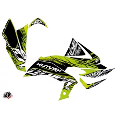   Karosszéria védő dekor matrica készlet Quad KAWASAKI Eraser Zöld/Fekete Széria