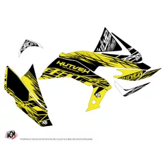   Karosszéria védő dekor matrica készlet Quad KAWASAKI Eraser fluo Sárga Széria