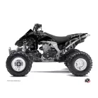 Karosszéria védő dekor matrica készlet Quad KAWASAKI Zombies dark Fekete Széria