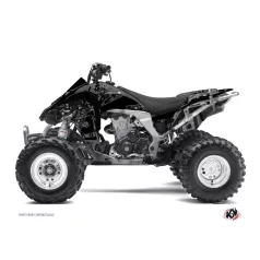   Karosszéria védő dekor matrica készlet Quad KAWASAKI Zombies dark Fekete Széria
