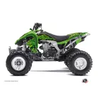 Karosszéria védő dekor matrica készlet Quad KAWASAKI Predator Fekete/Zöld Széria