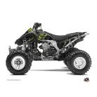 Karosszéria védő dekor matrica készlet Quad KAWASAKI Camo Fekete/Zöld Széria