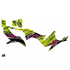   Karosszéria védő dekor matrica készlet Quad KAWASAKI Eraser Zöld Széria