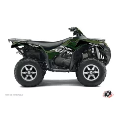   Karosszéria védő dekor matrica készlet Quad KAWASAKI Eraser Fekete/Zöld Széria