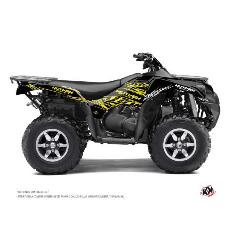 Karosszéria védő dekor matrica készlet Quad KAWASAKI Eraser fluo Sárga Széria