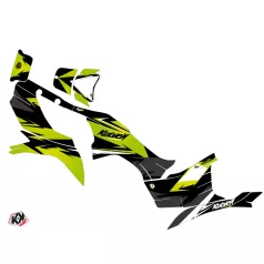   Karosszéria védő dekor matrica készlet Quad KAWASAKI Stage Zöld Széria