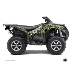  Karosszéria védő dekor matrica készlet Quad KAWASAKI Freegun eyed Zöld Széria