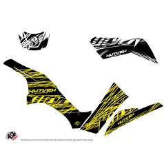   Karosszéria védő dekor matrica készlet Quad KAWASAKI Eraser fluo Sárga Széria