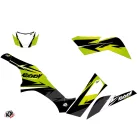 Karosszéria védő dekor matrica készlet Quad KAWASAKI Stage Zöld Széria