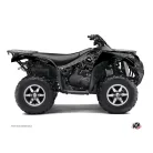 Karosszéria védő dekor matrica készlet Quad KAWASAKI Zombies dark Fekete Széria