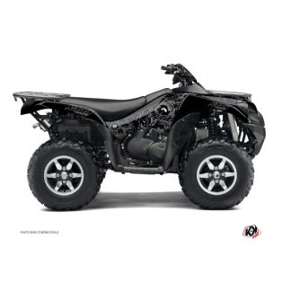   Karosszéria védő dekor matrica készlet Quad KAWASAKI Zombies dark Fekete Széria
