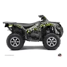 Karosszéria védő dekor matrica készlet Quad KAWASAKI Freegun eyed Zöld Széria