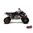 Karosszéria védő dekor matrica készlet Quad KTM Trash Fekete/Narancs Széria