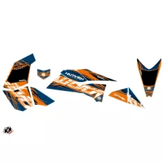   Karosszéria védő dekor matrica készlet Quad KTM Eraser Kék/Narancs Széria
