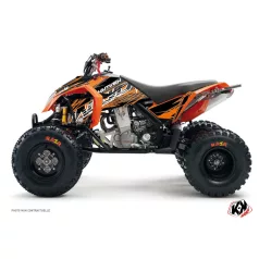   Karosszéria védő dekor matrica készlet Quad KTM Eraser Narancs/Fekete Széria