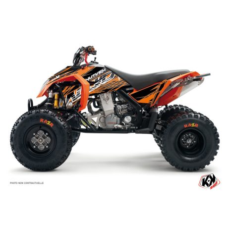 Karosszéria védő dekor matrica készlet Quad KTM Eraser Narancs/Fekete Széria