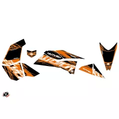   Karosszéria védő dekor matrica készlet Quad KTM Eraser Narancs/Fekete Széria