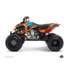 Karosszéria védő dekor matrica készlet Quad KTM Stage Narancs/Kék Széria