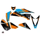 Karosszéria védő dekor matrica készlet Quad KTM Stage Narancs/Kék Széria