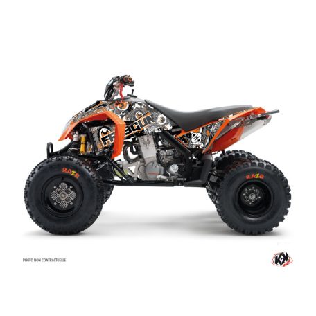 Karosszéria védő dekor matrica készlet Quad KTM Freegun eyed Szürke/Narancs Széria