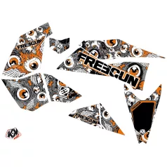   Karosszéria védő dekor matrica készlet Quad KTM Freegun eyed Szürke/Narancs Széria