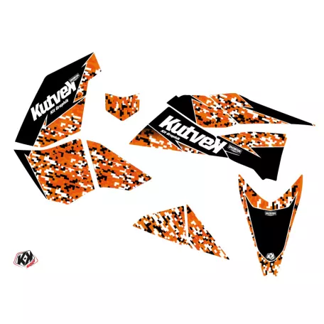 Karosszéria védő dekor matrica készlet Quad KTM Predator Narancs Széria